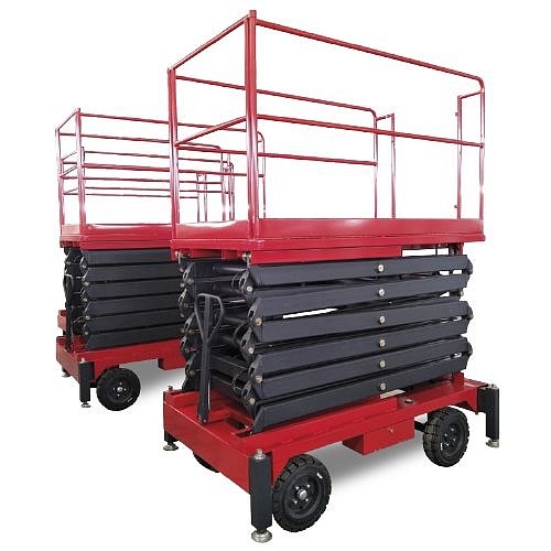 Фото 1 - Ножничный Подъемник QX-030-06 OXLIFT 300 кг 6 м.