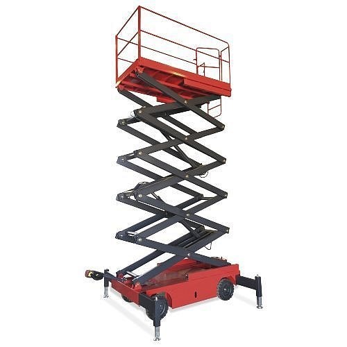 Фото 8 - Самоходный Ножничный Подъемник QZ-050-120 OXLIFT 500 кг 12 м.