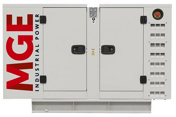 P50PS дизельный генератор MGE 50 кВт В кожухе на двигателе Perkins / 1104A-44TG1
